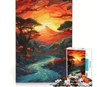 Rompecabezas de 1000 Piezas para Adultos con Impresionantes montañas Juguete Educativo Ideal para Relajarse y Disfrutar del Mundo de los Videojuegos 38x26cm