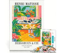 Rompecabezas de 1000 Piezas para Adultos con la Imagen de una Vaca en la bañera de Henri Matisse Juego Interactivo para Padres e Hijos Toda la Familia 38x52cm