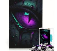 Rompecabezas de 1000 Piezas para Adultos con líquido goteante Morado en el Ojo Juguetes para armar para Pasar el Tiempo en casa cumpleaños 50x75cm