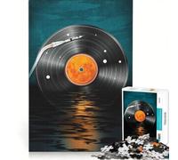 Rompecabezas de 1000 Piezas para Adultos con música en Vinilo Juego Interactivo Entrena tu Cerebro y Tus Manos Cada Pieza es única 50x75cm