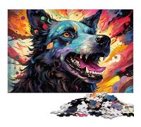 Rompecabezas de 1000 Piezas para Adultos con mutación biológica Perro Divertido Rompecabezas Familiar con póster a Juego y Hoja de Trivia (75 x 50 cm)