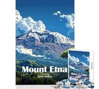 Rompecabezas de 1000 Piezas para Adultos con Paisaje del Monte ETNA Juguete Educativo Regalo de cumpleaños Juegos educativos Cada Pieza es única Tamaño: 38x26cm