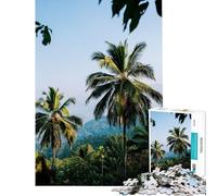 Rompecabezas de 1000 Piezas para Adultos con Paisaje Tropical Rompecabezas fotográfico de 1000 Piezas para decoración del hogar Juguetes educativos para Aprender y Reducir el estrés Regalos (38x26cm)