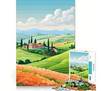 Rompecabezas de 1000 Piezas para Adultos con paisajes de Viajes por Italia Diseño Ideal para ejercitar la Mente y divertirse en Navidad (38x52cm)