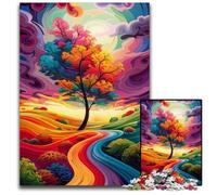 Rompecabezas de 1000 Piezas para Adultos, con paisajes Extraterrestres Coloridos, Juguete Educativo para Adolescentes, decoración del hogar y la Oficina, 50x75cm/19,68x29,52 Pulgadas.
