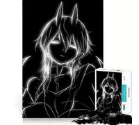 Rompecabezas de 1000 Piezas para Adultos con Personaje de Anime con Cuernos y alas Juguete Que desafía la Mente Corte preciso y alineación Actividad Divertida para Toda la Familia (38x52cm)