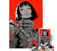 Rompecabezas de 1000 Piezas para Adultos con Personaje Femenino Cyberpunk Ayuda a ejercitar el Cerebro y a aliviar el estrés Juego Familiar para Mayores de 14 años 50x75cm