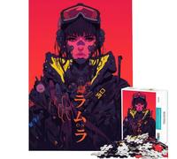 Rompecabezas de 1000 Piezas para Adultos con Personaje Femenino Cyberpunk Juguete Intelectual Juego Familiar Ideal para Parejas Un Gran Regalo para los Amantes de los Juegos (Tamaño 50x75cm)
