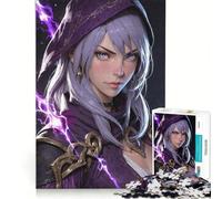 Rompecabezas de 1000 Piezas para Adultos con Personaje Femenino de Anime, Juegos Familiares, Entrena tu Cerebro y Tus Manos, Toda la Familia 38x26cm