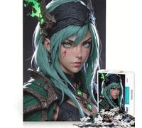 Rompecabezas de 1000 Piezas para Adultos con Personajes Femeninos de Anime, Juegos relajantes, ejercita tu Cerebro y Tus Manos, cumpleaños y Navidad 38x52cm