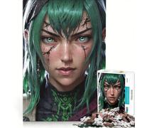 Rompecabezas de 1000 Piezas para Adultos con Personajes Femeninos de Anime, Juguetes antiestrés, desafío exigente, cumpleaños 50x75cm