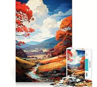 Rompecabezas de 1000 Piezas para Adultos con Pintura al óleo de Witmans Wood,Juego de Ejercicios de Pensamiento,Ajuste Espacios,Actividad para Fortalecer los Lazos Familiares (50x75cm)