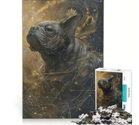 Rompecabezas de 1000 Piezas para Adultos con póster de astrología, Juegos Divertidos, desafiante para completar, Que Mejora el Amor Entre Parejas 38x26cm