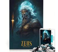 Rompecabezas de 1000 Piezas para Adultos con póster de Zeus Juegos educativos decoración del hogar colección de Artistas Bellas Artes 38x52cm