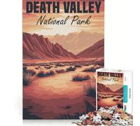 Rompecabezas de 1000 Piezas para Adultos con póster del Parque Nacional del Valle de la Muerte Juegos Familiares para Pasar el Tiempo en casa Durante Las Vacaciones cumpleaños
