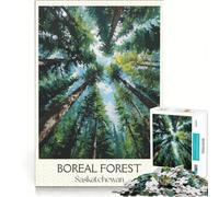 Rompecabezas de 1000 Piezas para Adultos con pósteres de Viajes de Saskatchewan, Juego práctico, Entrena tu Cerebro y Tus Manos, Cada Pieza es única 38x52cm