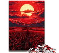 Rompecabezas de 1000 Piezas para Adultos con Puesta de Sol, 1000 Piezas para Adolescentes, Juego desafiante, Juguetes, decoración de Pared, cumpleaños y Navidad, 50x75cm