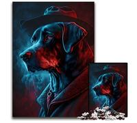 Rompecabezas de 1000 Piezas para Adultos con resolución de crímenes caninos. Rompecabezas desafiantes para una Noche de Juegos Familiar, Obra de Arte Decorativa DIY, 26x38cm/10,23x14,96 Pulgadas.