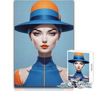 Rompecabezas de 1000 Piezas para Adultos con Retrato de Belleza impactante Divertido Juego de Aprendizaje para Entrenar el Cerebro Gran Regalo Sorpresa único Tamaño 38x26cm