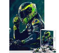 Rompecabezas de 1000 Piezas para Adultos con Retrato de piloto de MotoGP Juego práctico para Toda la Familia Juguetes antiestrés para una reducción del estrés (50x75cm)