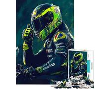 Rompecabezas de 1000 Piezas para Adultos con Retrato de piloto de MotoGP Rompecabezas para Adultos Juegos Familiares para divertirse en Familia Difícil y desafiante (tamaño 50x75cm)