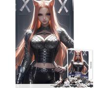 Rompecabezas de 1000 Piezas para Adultos con Revestimiento de Cuero Juguetes antiestrés de Kunoichi Regalos de Amigo Secreto Juegos educativos Cada Pieza es única - Tamaño 38x26cm