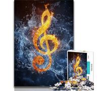 Rompecabezas de 1000 Piezas para Adultos con símbolos ingleses de fantasía Diseño Vibrante y único Una Experiencia Relajante y desafiante (tamaño 38x26cm)