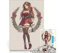 Rompecabezas de 1000 Piezas para Adultos con temática de Anime navideño, Ideal para Jugar en Familia y Que reta a completarlo, además de Fortalecer el Amor Entre Parejas 38x52cm