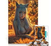 Rompecabezas de 1000 Piezas para Adultos con temática de Anime navideño, Juguetes para armar, interacción Entre Padres e Hijos, para Fortalecer el Amor en Pareja 38x52cm