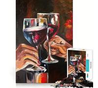 Rompecabezas de 1000 Piezas para Adultos con temática de Bar de vinos Juego Que estimula la Mente Superficie Lisa y sin Rebabas Un pasatiempo Fascinante para los Momentos de Ocio (50x75cm)