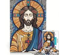 Rompecabezas de 1000 Piezas para Adultos con temática de Cristo, Ideal para decoración de Pared, para la interacción Entre Padres e Hijos, Perfecto como Regalo 38x26cm