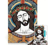 Rompecabezas de 1000 Piezas para Adultos, con temática de Cristo, Ideal para Toda la Familia, un Reto difícil, cumpleaños 50x75cm