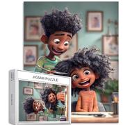 Rompecabezas de 1000 piezas para adultos con temática de infancia feliz, rompecabezas desafiantes de actividades familiares, rompecabezas colorido para manualidades para decoración del hogar, regalos