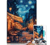 Rompecabezas de 1000 Piezas para Adultos con temática de Night Sky Street ¡Un Juego Divertido y desafiante para Toda la Familia! Cada Pieza es única 50x75cm