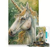 Rompecabezas de 1000 Piezas para Adultos con temática de Unicornios Diversión para Entrenar la Mente Piezas sin Rebabas y de Corte Limpio Actividad para Compartir en Familia (50x75cm)