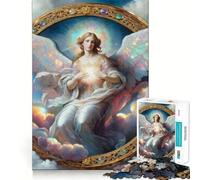 Rompecabezas de 1000 Piezas para Adultos con un Hermoso Paisaje de ángeles,Arte de Corte preciso,Juguete Creativo para desarrollar la Habilidad,Juego para el Tiempo Libre, Relajante