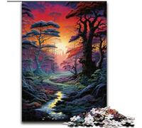 Rompecabezas de 1000 Piezas para Adultos con un Hermoso Paisaje de Atardecer, para Mayores de 14 años, decoración del hogar, Juegos Familiares, cumpleaños (50x75cm)