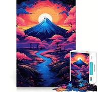 Rompecabezas de 1000 Piezas para Adultos con un Hermoso Paisaje japonés Ideal para Recortar y Decorar Juego para concentrarse y Relajarse Escena navideña Arte (50x75cm)