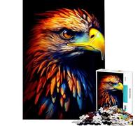 Rompecabezas de 1000 Piezas para Adultos con un increíble búho Colorido Ideal para divertirse en casa Decoración del hogar Juguetes para Mayores de 14 años 50x75cm