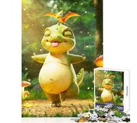 Rompecabezas de 1000 Piezas para Adultos con un Lindo Dinosaurio y un pájaro Juegos relajantes y desafiantes Juguetes de decoración para el hogar Ideales para cumpleaños y Navidad (38x26cm)