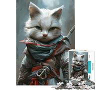 Rompecabezas de 1000 Piezas para Adultos con un Lindo Gato Asesino Juegos relajantes Juguetes educativos y de Aprendizaje Un Gran Regalo para Mujeres (tamaño 38x26cm)