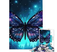 Rompecabezas de 1000 Piezas para Adultos con una Hermosa Mariposa Un Reto para completar Actividades Familiares Juego Familiar Apto para Mayores de 14 años (38x26cm)