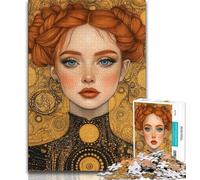 Rompecabezas de 1000 Piezas para Adultos con una Hermosa Mujer Difícil de completar, Pero Divertido y Divertido Incluye póster y Hoja de Trivia a Juego 50x75cm