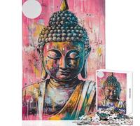 Rompecabezas de 1000 Piezas para Adultos con Vibrantes diseños de Buda Juego Interactivo Que Mejora la Memoria y es antiestrés Colección de Artistas Bellas Artes (50x75cm)