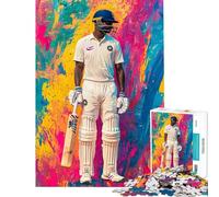 Rompecabezas de 1000 Piezas para Adultos con Vibrantes Motivos de Cricket Juguete Educativo Que fomenta el análisis y la lógica Regalo Ideal para cumpleaños (tamaño 75x50cm)