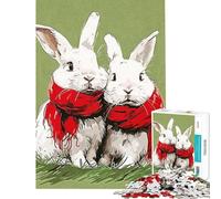 Rompecabezas de 1000 Piezas para Adultos Conejo Adorable Divertido Juego para aliviar el estrés e interactuar con tu Hijo (Tamaño 50x75cm)