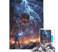 Rompecabezas de 1000 Piezas para Adultos Confrontación de Monstruos Difícil y desafiante para la diversión Familiar Juegos Divertidos para Mayores de 14 años 38x52cm
