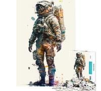 Rompecabezas de 1000 Piezas para Adultos Conquistadores del Espacio Juego Educativo Juguetes didácticos cumpleaños Decoración Ideal (Tamaño 38x52cm)