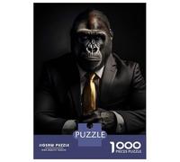 Rompecabezas De 1000 Piezas para Adultos Cool Gorilla Suit Rompecabezas Antiestrés Juguetes Difíciles Cumpleaños Y Navidad 38x26cm/1000pcs