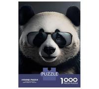 Rompecabezas De 1000 Piezas para Adultos Cool Panda Rompecabezas para Adultos Juegos De Relajación Desafío Difícil Ayuda A Ejercitar El Cerebro 70x50cm/1000pcs